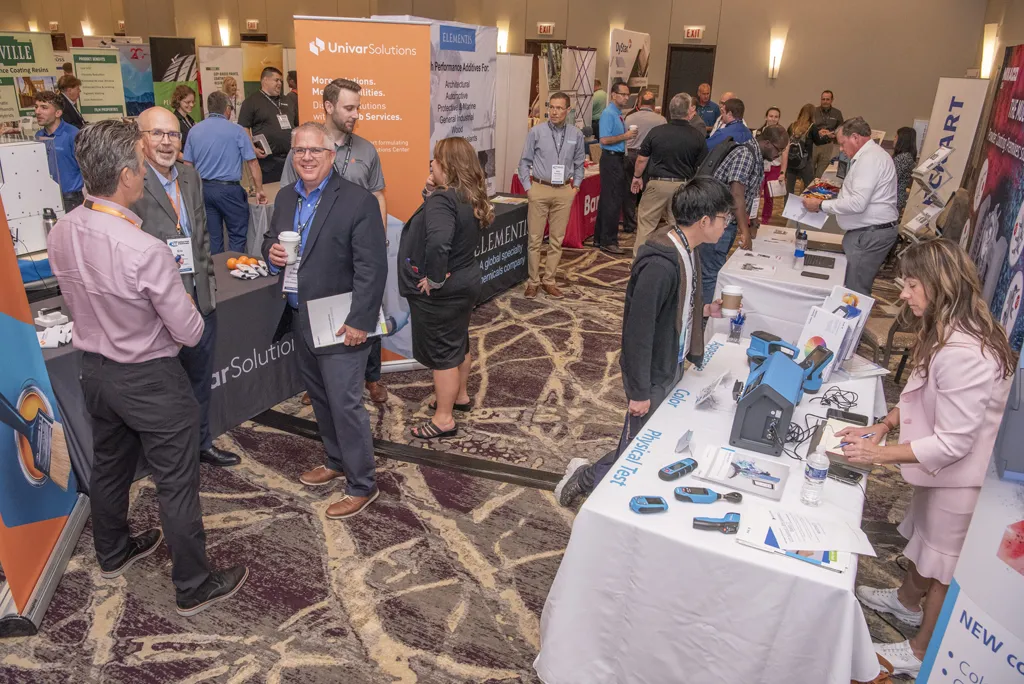 The Exhibit Hall at Coatings Trends & Technologies Summit presented by Paint & Coatings Industry Magazine