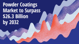 Background design with abstract graphs and textures. Powder Coatings Market to Surpass $26.3 Billion by 2032