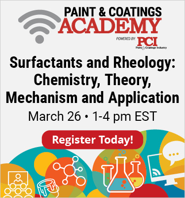 Register for PCI Academy course: Surfactants and Rheology