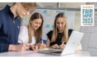 image of three people coworking in a space