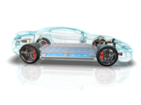 Electric vehicle car illustration