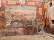 Vibrant coatings still visible from a house in Pompeii