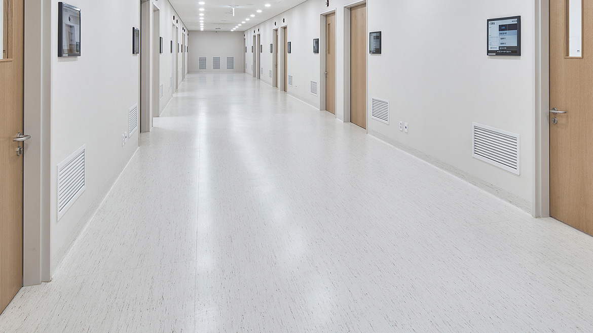 VCT hospital floor