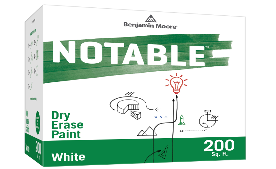 Benjamin Moore Notable Dry Erase Paint - White - 50 - Sq ft